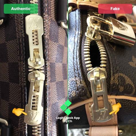 lv speedy authentic vs fake